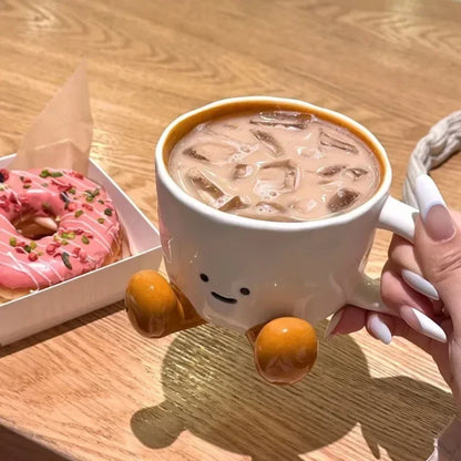 Cute Cartoon Couple Ceramic Mug ☕💕