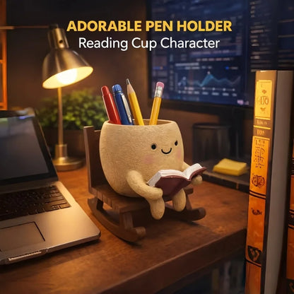 3-in-1 Smiling Book Lover Planter