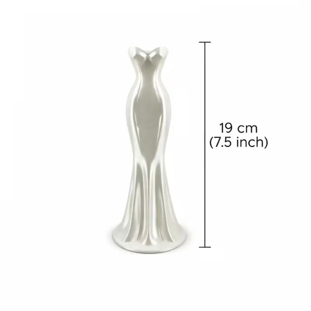 3D Gown-Shaped Vase – Elegant Modern Flower Decor