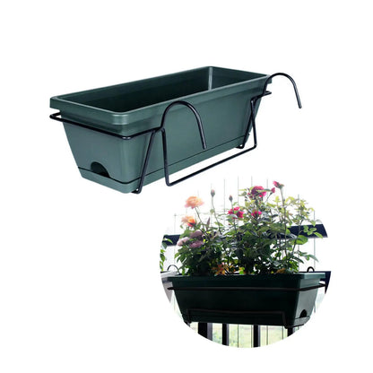 Hanging Planter for Balcony Railing Plant Basket Fence Planter Home Decor Window Box Planter Flower Pot for Garden Deck Yard