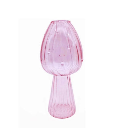 Mushroom Shaped Glass Vase – Hydroponic Plant & Home Decor