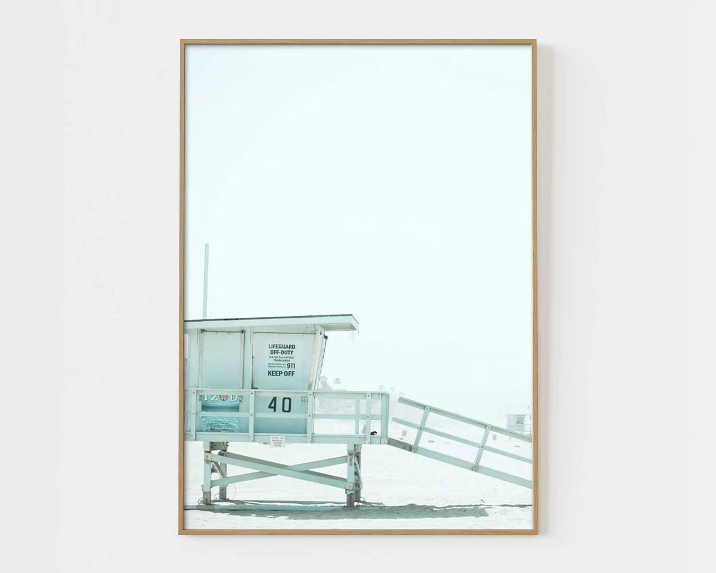 1/6pcs Pastel Blue Beach Surfing Canvas