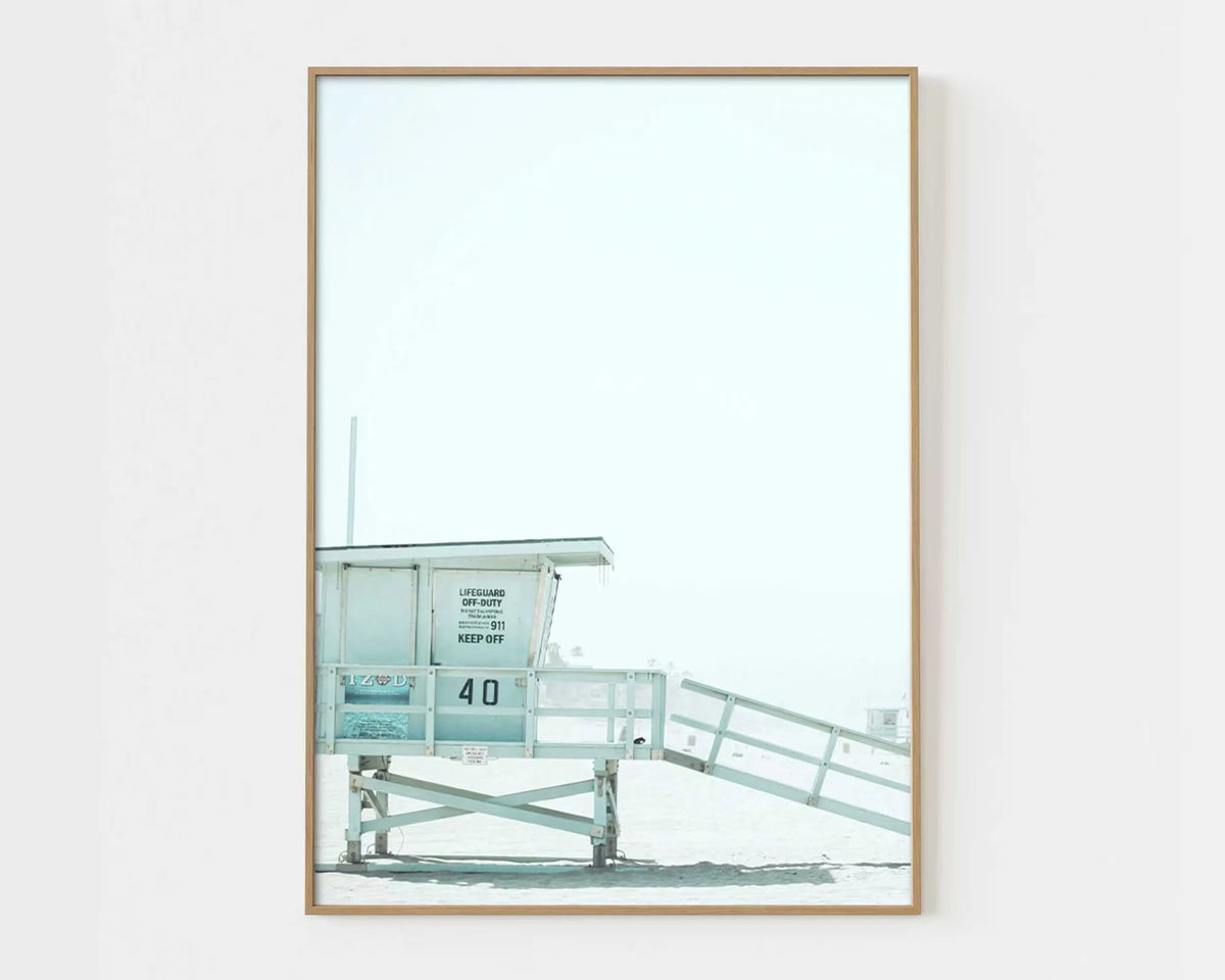 1/6pcs Pastel Blue Beach Surfing Canvas