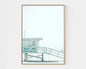 1/6pcs Pastel Blue Beach Surfing Canvas