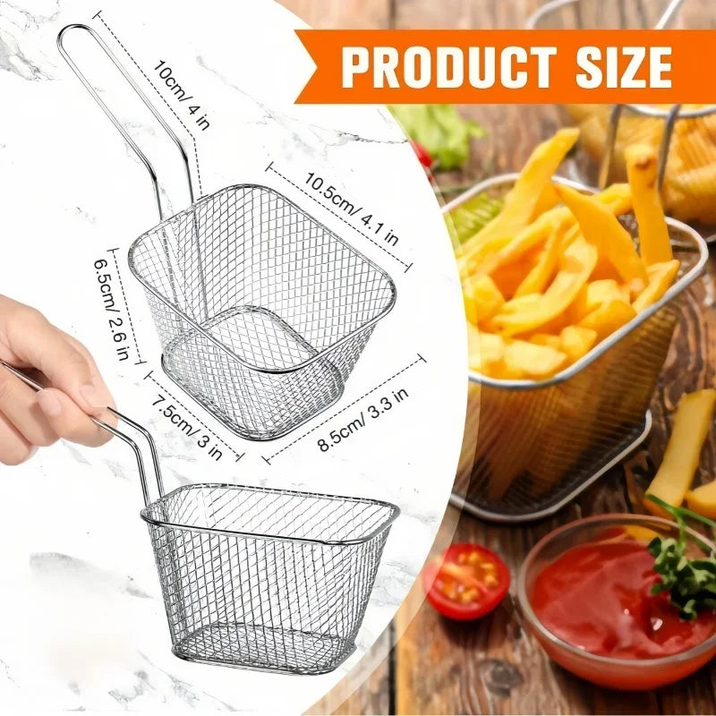 Mesh Frying Basket &amp; Strainer Set