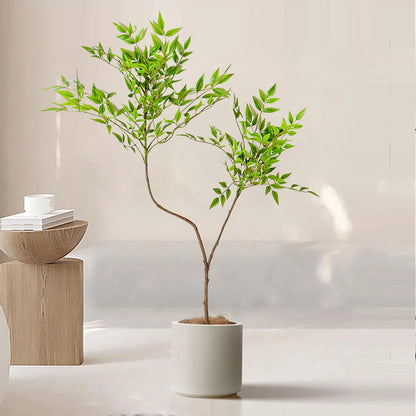 76-140cm (55.1 in)  Artificial Bamboo Tree Branch – Realistic Green Plant Decor