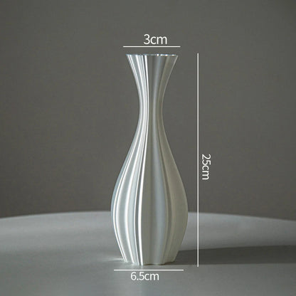 Modern Plastic Flower Vase – Aesthetic Home Decor