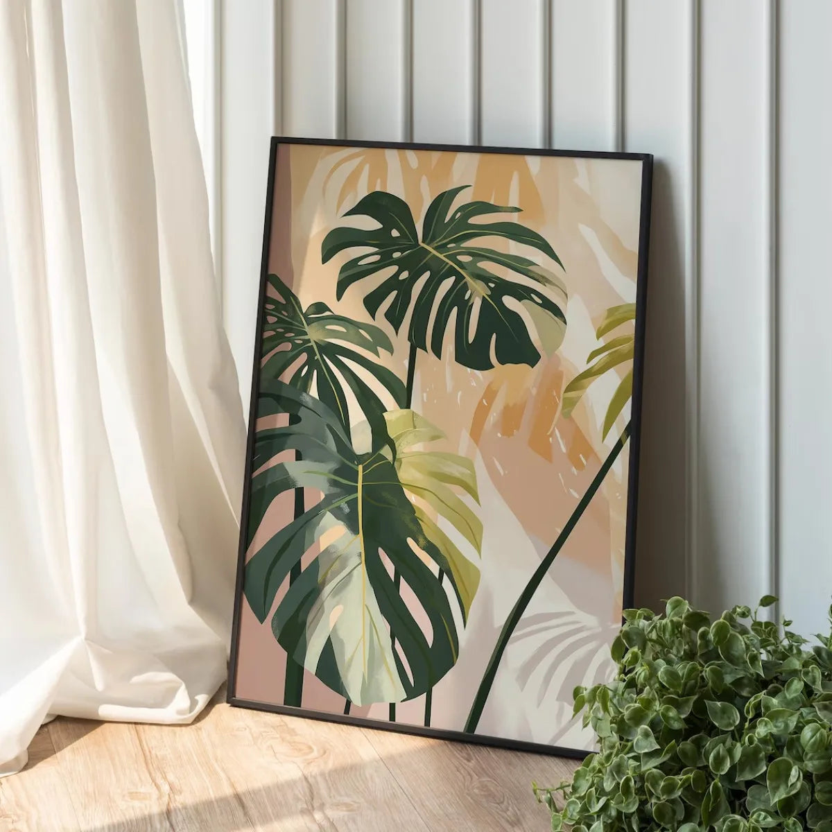 3pcs/set Vintage Palm Tree Canvas