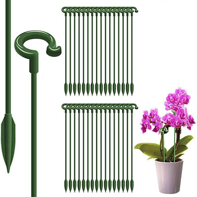 10pcs Gardening tools Plant potted flower fixed anti fall frame Shape support rod Reusable plant scaffold Bonsai fixing tool