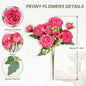 30CM Premium Silk Rose & Peony Artificial Flower Bouquet