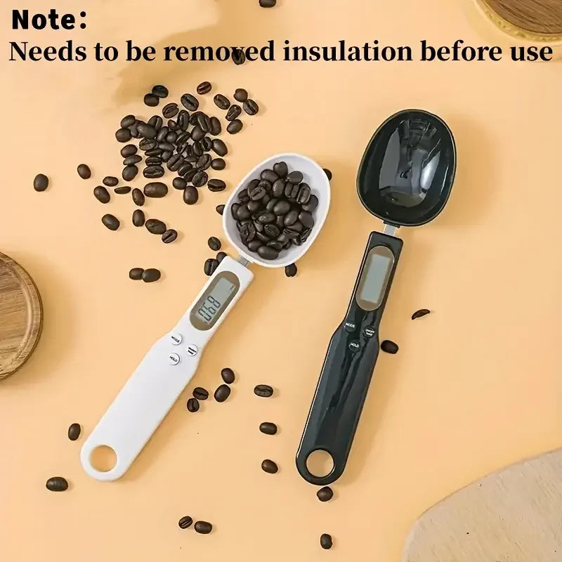 Mini Digital Spoon Scale – 0.1–500g Electronic Kitchen Scale with LCD Display